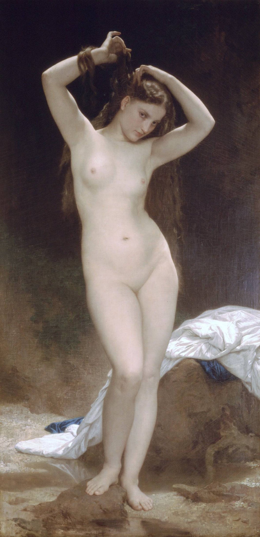 Baigneuse by William-Adolphe Bouguereau, hand-painted portrait oil painting reproduction on canvas