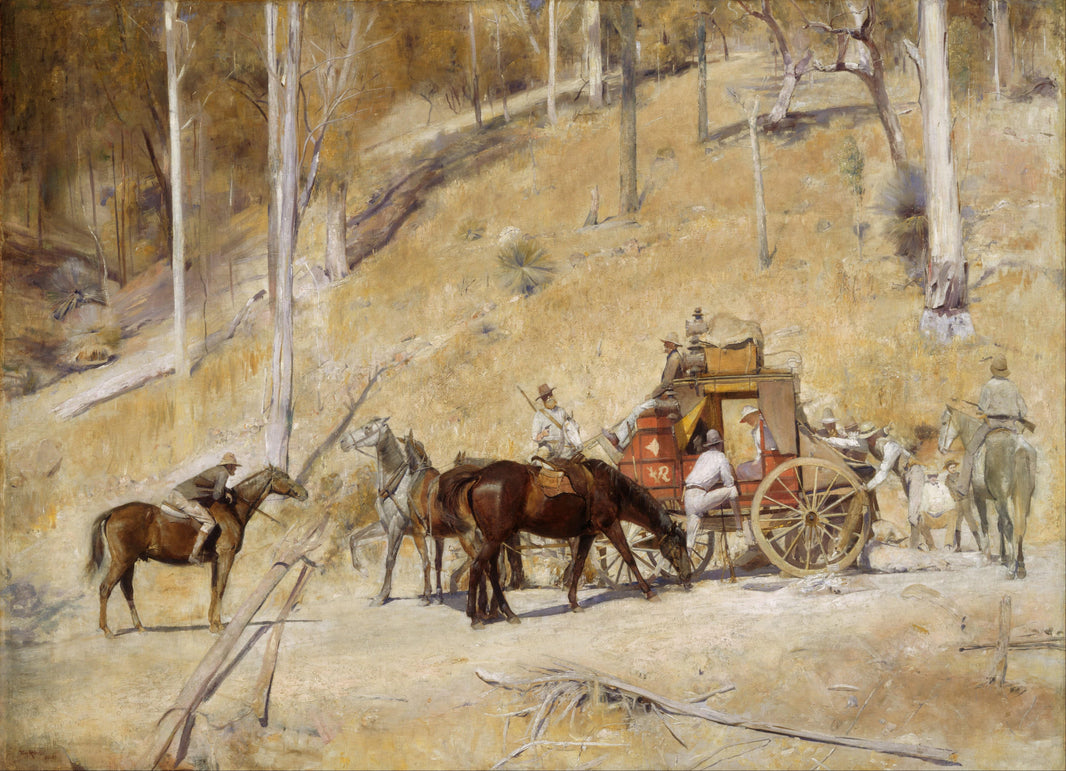 Bailed Up by Tom Roberts — hand-painted animal oil painting reproduction on canvas