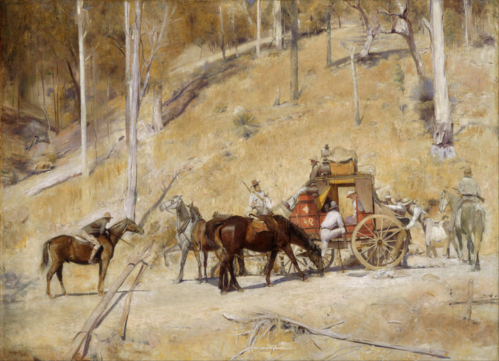 Bailed Up by Tom Roberts — hand-painted animal oil painting reproduction on canvas