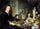 Self-portrait with Vanitas Symbols in entryway