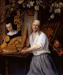 Baker Oostwaert and his wife by Jan Steen — female oil painting wall art, Baroque