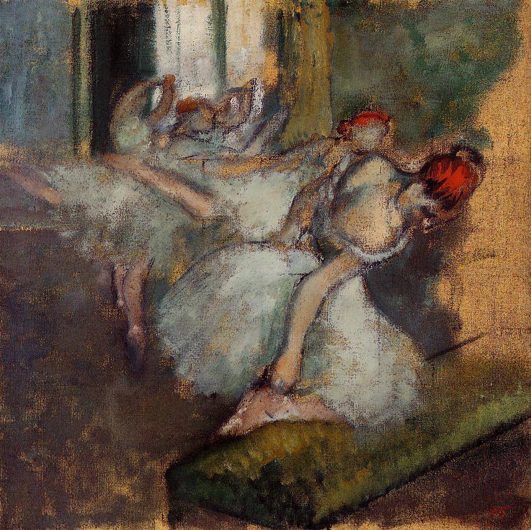 Ballet Dancers by Edgar Degas — hand-painted portrait oil painting reproduction on canvas