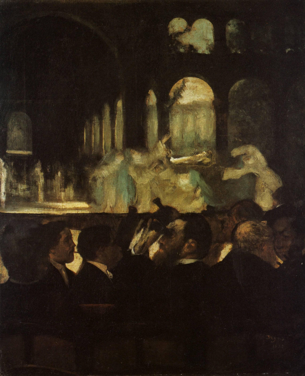 Ballet Scene from Robert la Diable (detail) by Edgar Degas — hand-painted cultural oil painting reproduction on canvas
