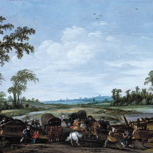Bandits Attacking a Caravan of Travellers