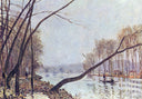 Bank, in the autumn by Alfred Sisley — hand-painted botanical oil painting reproduction on canvas