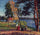 Bank of the Neva. Evening in entryway