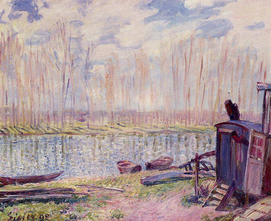 Banks of the Loing - Alfred Sisley