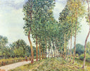Banks of the Loing at Moret by Alfred Sisley — hand-painted botanical oil painting reproduction on canvas