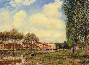 Banks of the Loing at Moret, Morning - Alfred Sisley