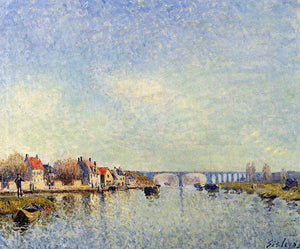 Banks of the Loing at Saint Mammes - Alfred Sisley