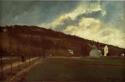 Banks of the river Marne in winter in study