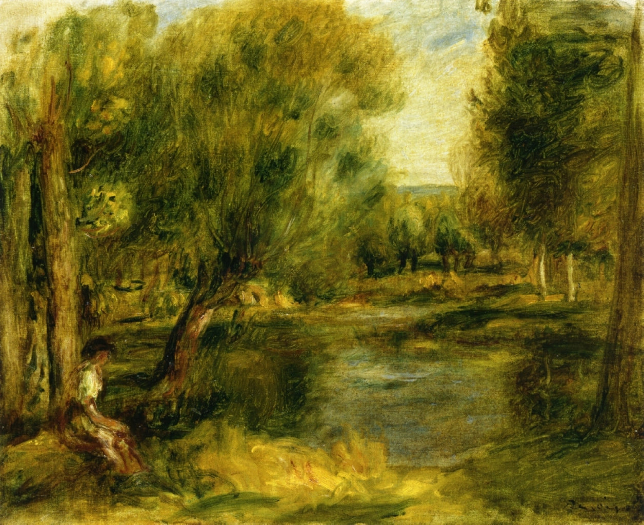 Banks of the River - Pierre-Auguste Renoir