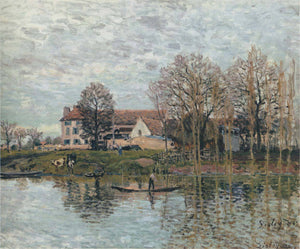 Banks of the Seine at Port Marly - Alfred Sisley