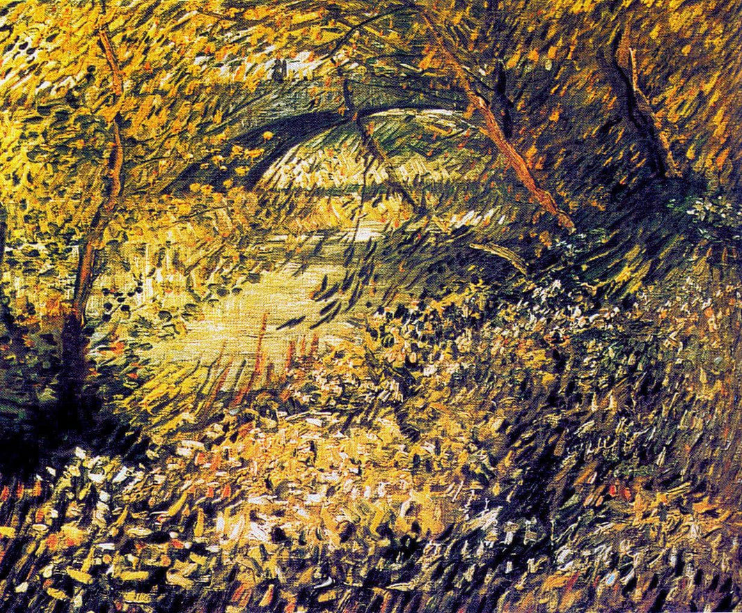 Banks of the Seine in the spring by Vincent van Gogh — hand-painted botanical oil painting reproduction on canvas