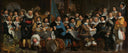 Banquet at the Crossbowmen’s Guild in Celebration of the Treaty of Münster by Bartholomeus van der Helst, group oil painting wall art, Baroque