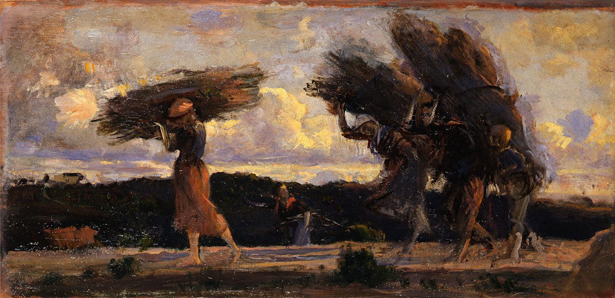Female woodcutters (2nd preparatory sketch)