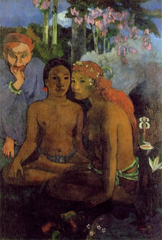 Barbarous Tales by Paul Gauguin — hand-painted cultural oil painting reproduction on canvas