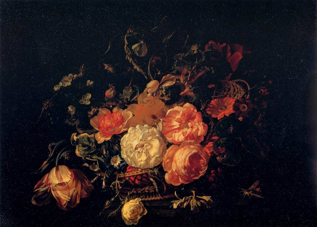 Basket of Flowers - Rachel Ruysch