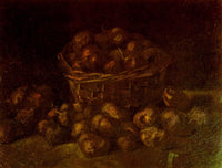 Basket of Potatoes by Vincent van Gogh — hand-painted photography oil painting reproduction on canvas