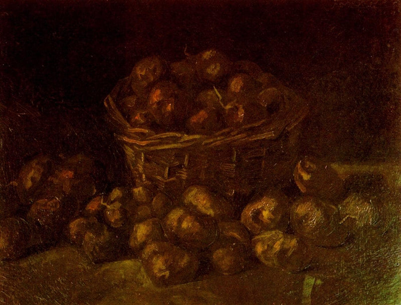 Basket of Potatoes on gallery wrap