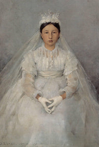 The Communicant by Jules Bastien-Lepage — hand-painted portrait oil painting reproduction on canvas