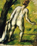 Bather from the Back by Paul Cezanne — male oil painting wall art, Impressionism