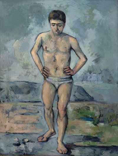 Bather in apartment