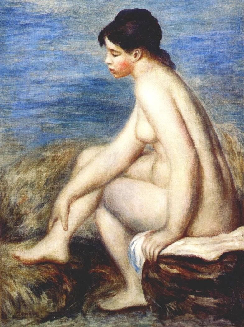 Bather - Pierre-Auguste Renoir