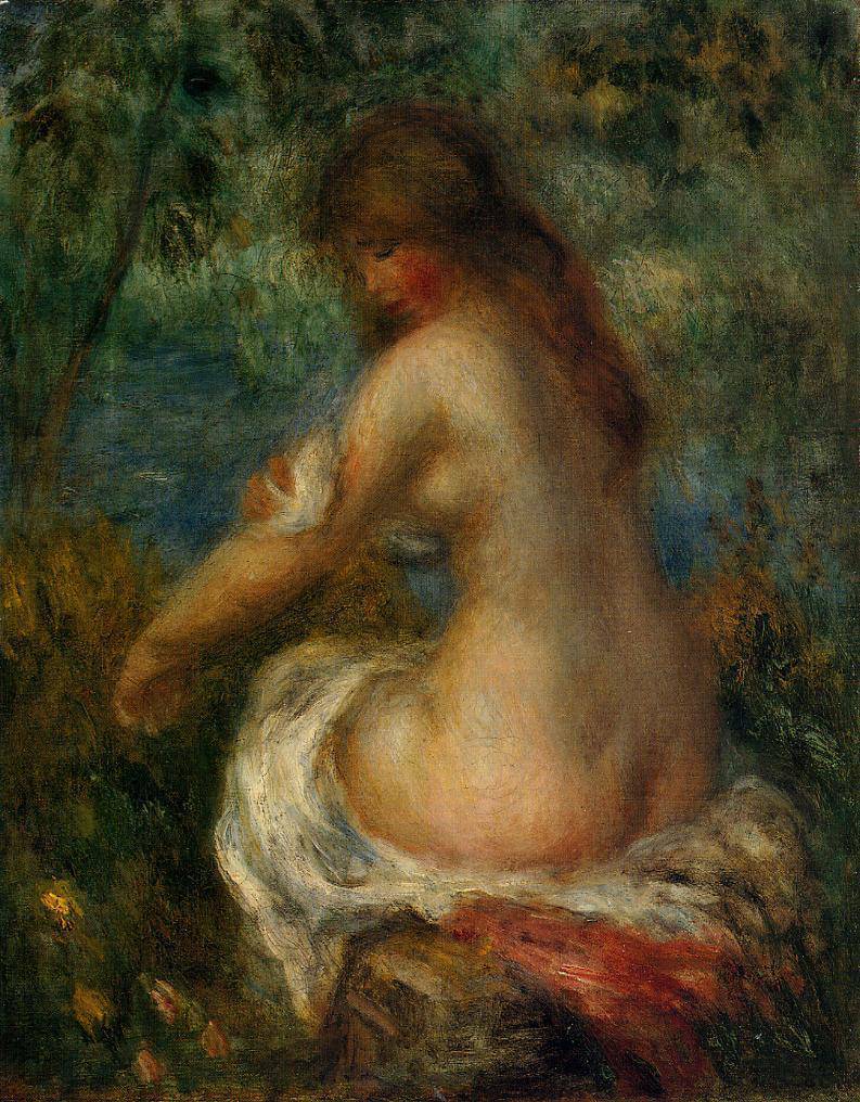 Bather - Pierre-Auguste Renoir