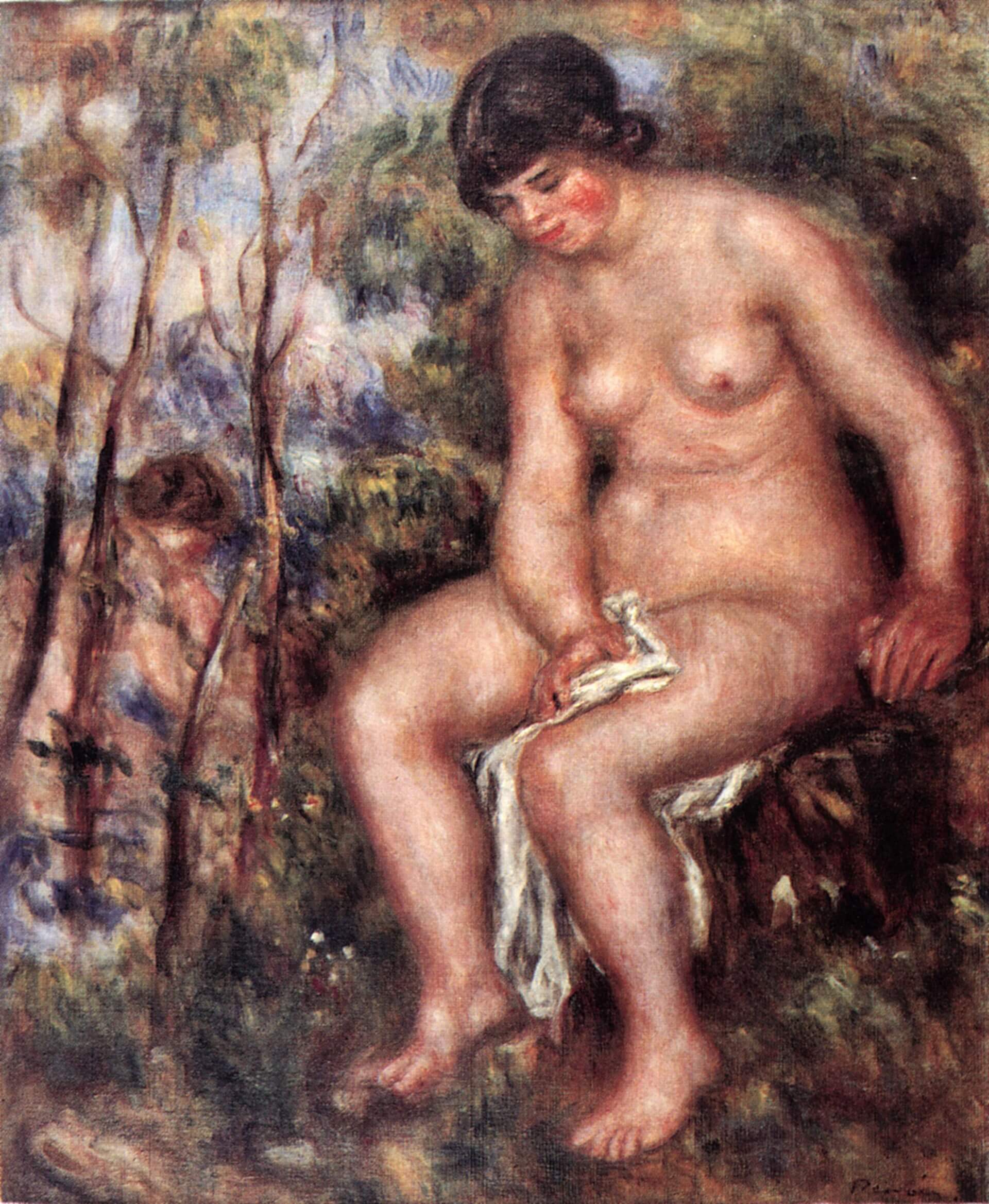 Bather - Pierre-Auguste Renoir