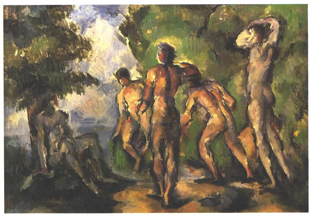 Bathers at Rest by Paul Cezanne — hand-painted abstract oil painting reproduction on canvas