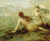 Bathers by the Sea by Henri Fantin-Latour — hand-painted cultural oil painting reproduction on canvas