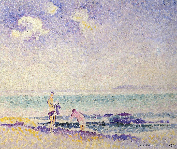 Bathers by Henri-Edmond Cross — hand-painted abstract oil painting reproduction on canvas