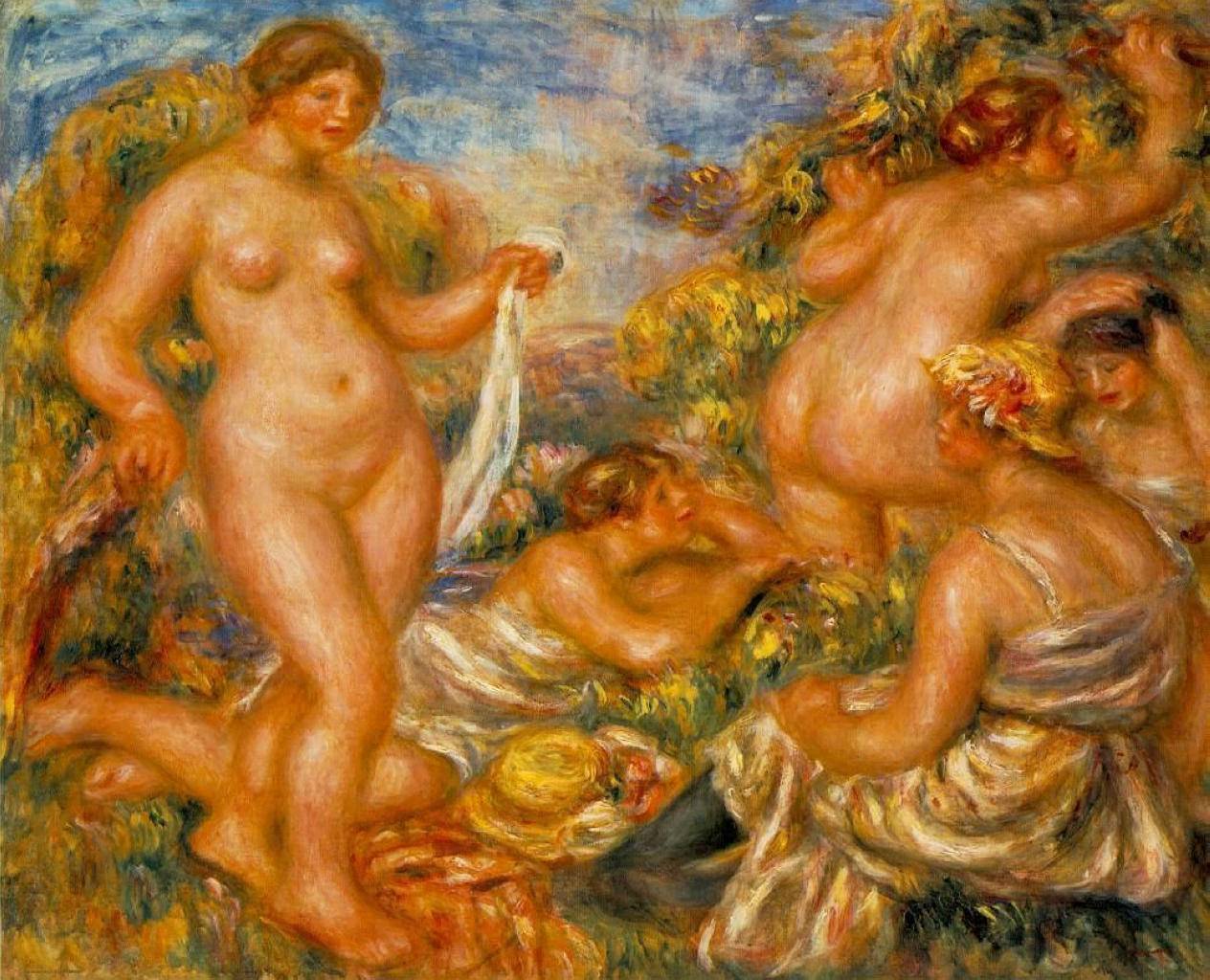 Bathers - Pierre-Auguste Renoir