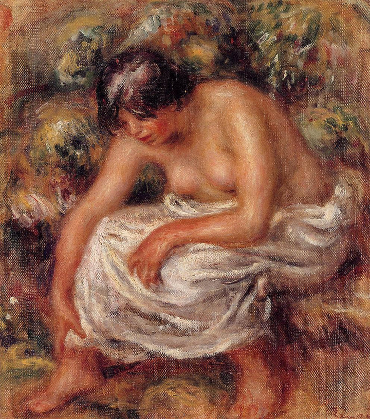 Bathing by Pierre-Auguste Renoir — hand-painted cultural oil painting reproduction on canvas