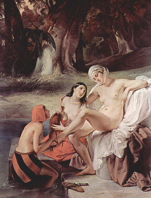 Bathing Bathsheba - Francesco Hayez