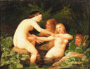 Bathing girls by Elisabeth Jerichau-Baumann — female oil painting wall art, Romanticism