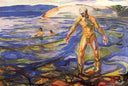 Bathing Man by Edvard Munch — hand-painted abstract oil painting reproduction on canvas