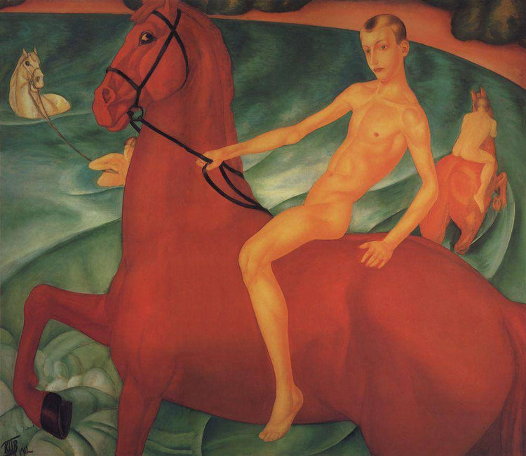 Bathing of a Red Horse - Kuzma Petrov-Vodkin