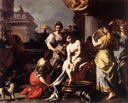 Bathsheba Bathing by Francesco Solimena — religion oil painting wall art, Baroque