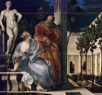 Bathsheba Bathing in apartment