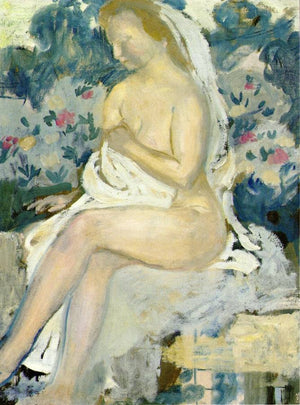 Bathsheeba, Blue Background - Maurice Denis