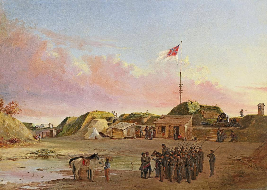 Battery Bee, Dec. 3, 1863 by Conrad Wise Chapman — hand-painted landscape oil painting reproduction on canvas