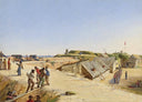 Battery Marshall, Sullivan's Island, Dec. 4, 1863 by Conrad Wise Chapman — hand-painted landscape oil painting reproduction on canvas