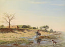 Battery Wampler, Mar. 4, 1864 by Conrad Wise Chapman — hand-painted landscape oil painting reproduction on canvas