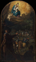 Battle between Christians and Muslims at El Sotillo by Francisco de Zurbaran — religious oil painting wall art, Baroque