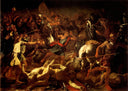 Battle of Gideon Against the Midianites by Nicolas Poussin — fantasy oil painting wall art