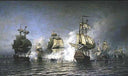 Battle of Osel Island by Alexey Bogolyubov — hand-painted cultural oil painting reproduction on canvas