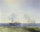 Battle of steamship Vesta and Turkish ironclad in bedroom