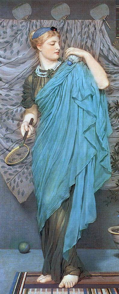 Battledore by Albert Joseph Moore, oil painting reproduction